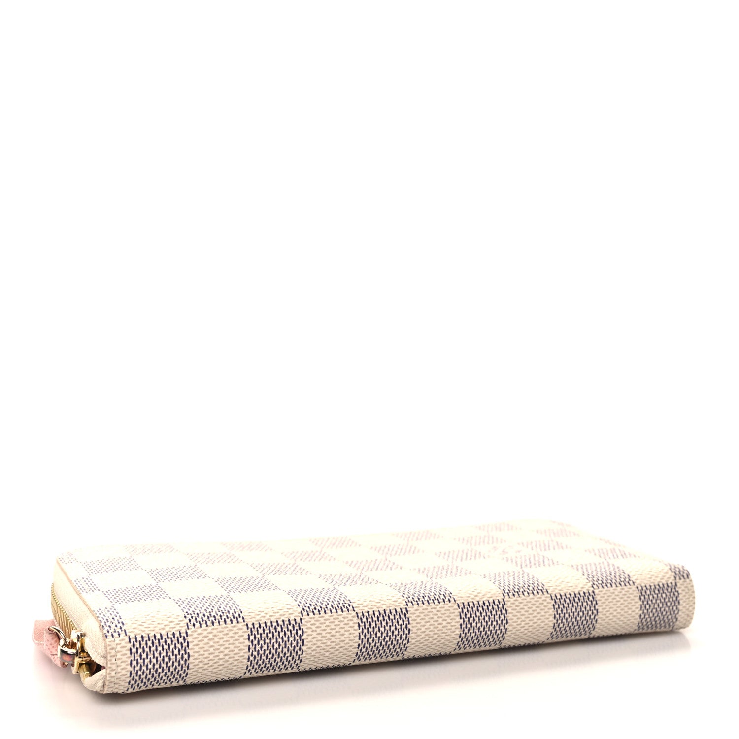 Louis Vuitton Damier Azur Clemence Wallet Rose Ballerine 4 of 7