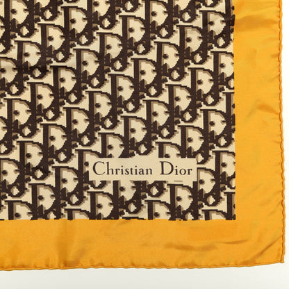 Christian Dior Silk Monogram Scarf Yellow 3 of 4