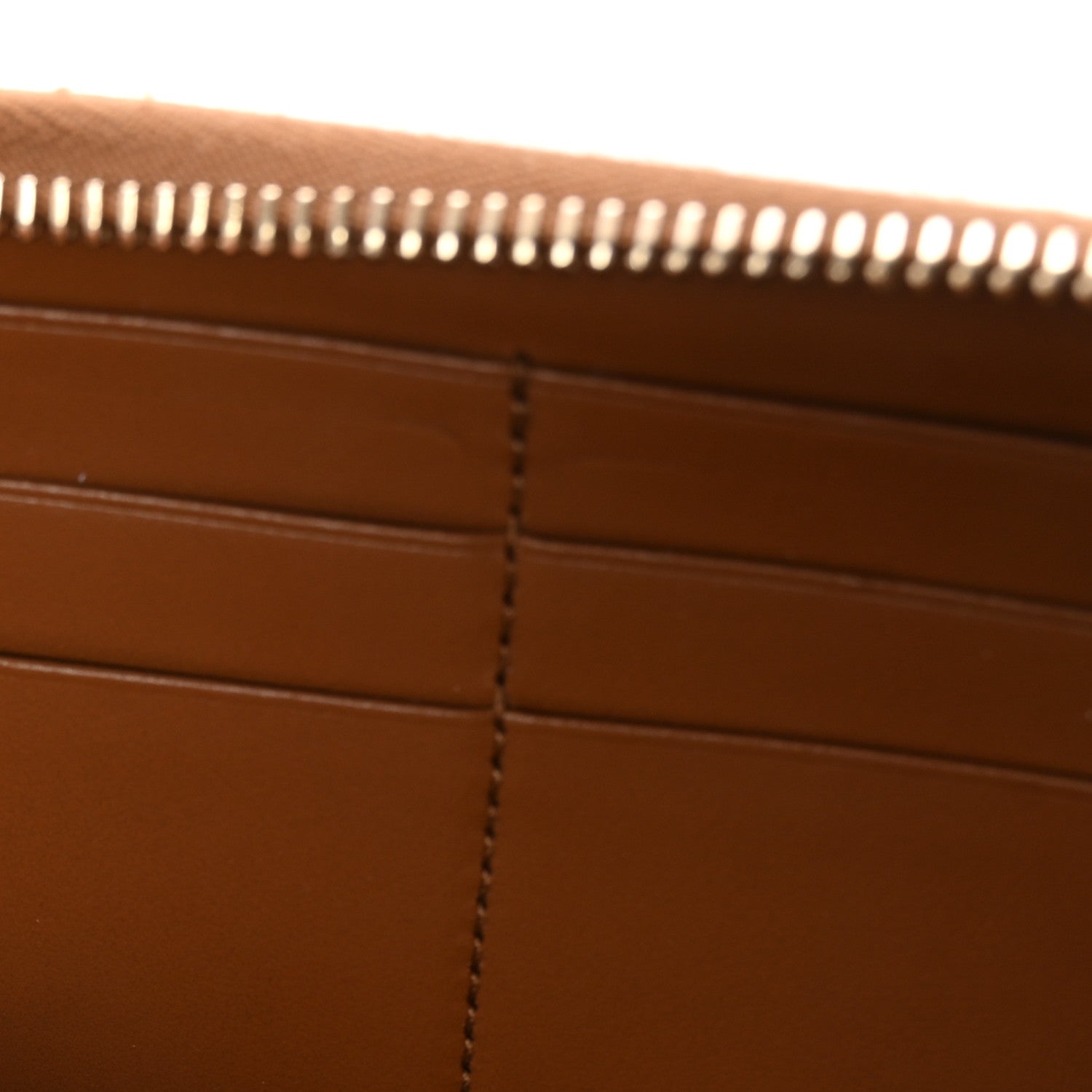 Gucci Calfskin Matelasse GG Marmont Zip Around Wallet Brown 6 of 7