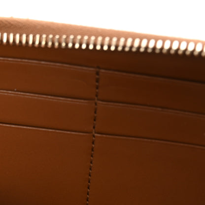 Gucci Calfskin Matelasse GG Marmont Zip Around Wallet Brown 6 of 7