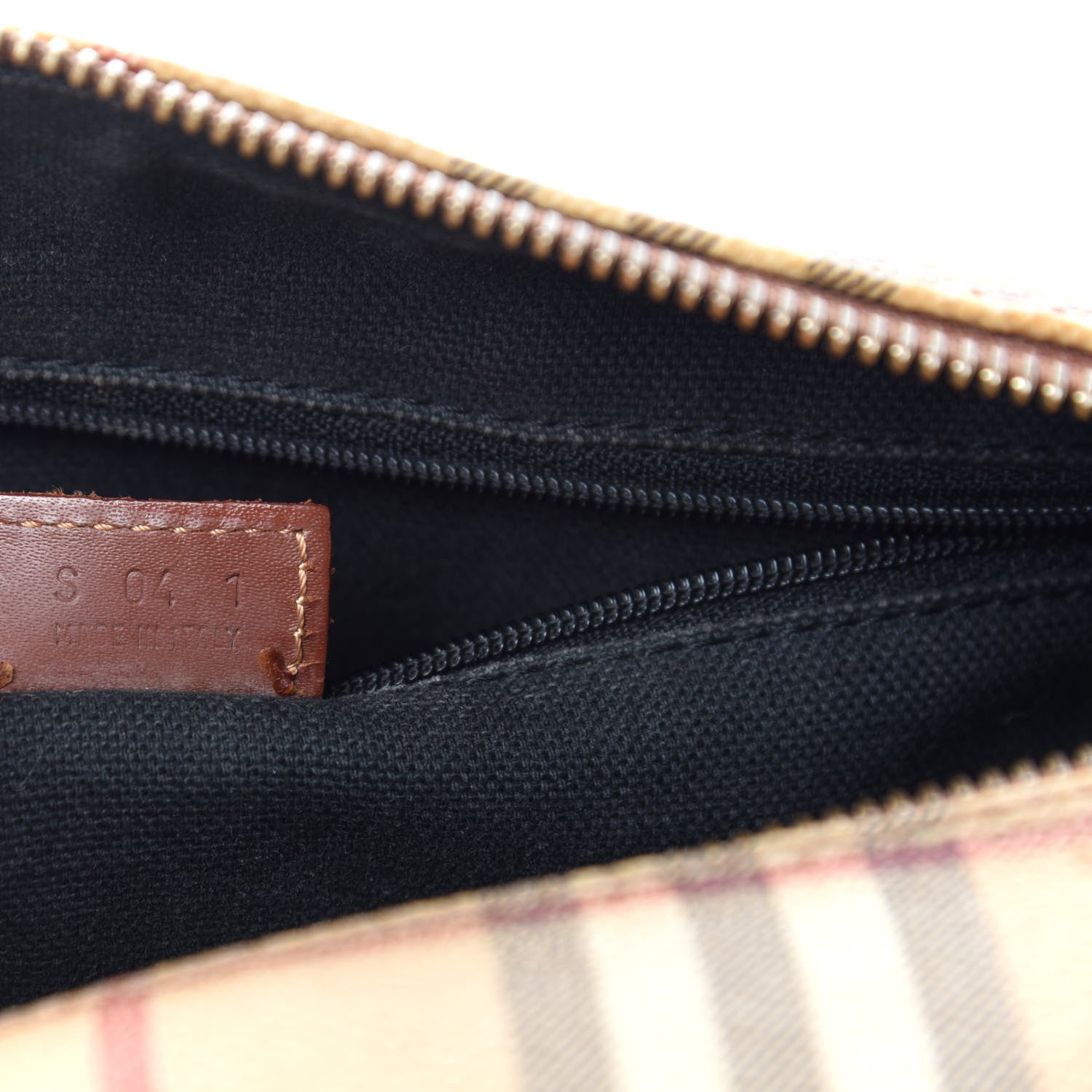 Burberry Haymarket Check Barrel Bag Brown 11 of 12