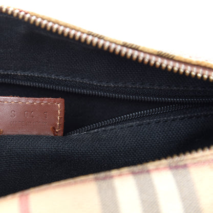 Burberry Haymarket Check Barrel Bag Brown 11 of 12