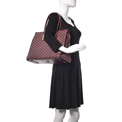 Goyard Goyardine Marquises Tote Burgundy 2 of 14