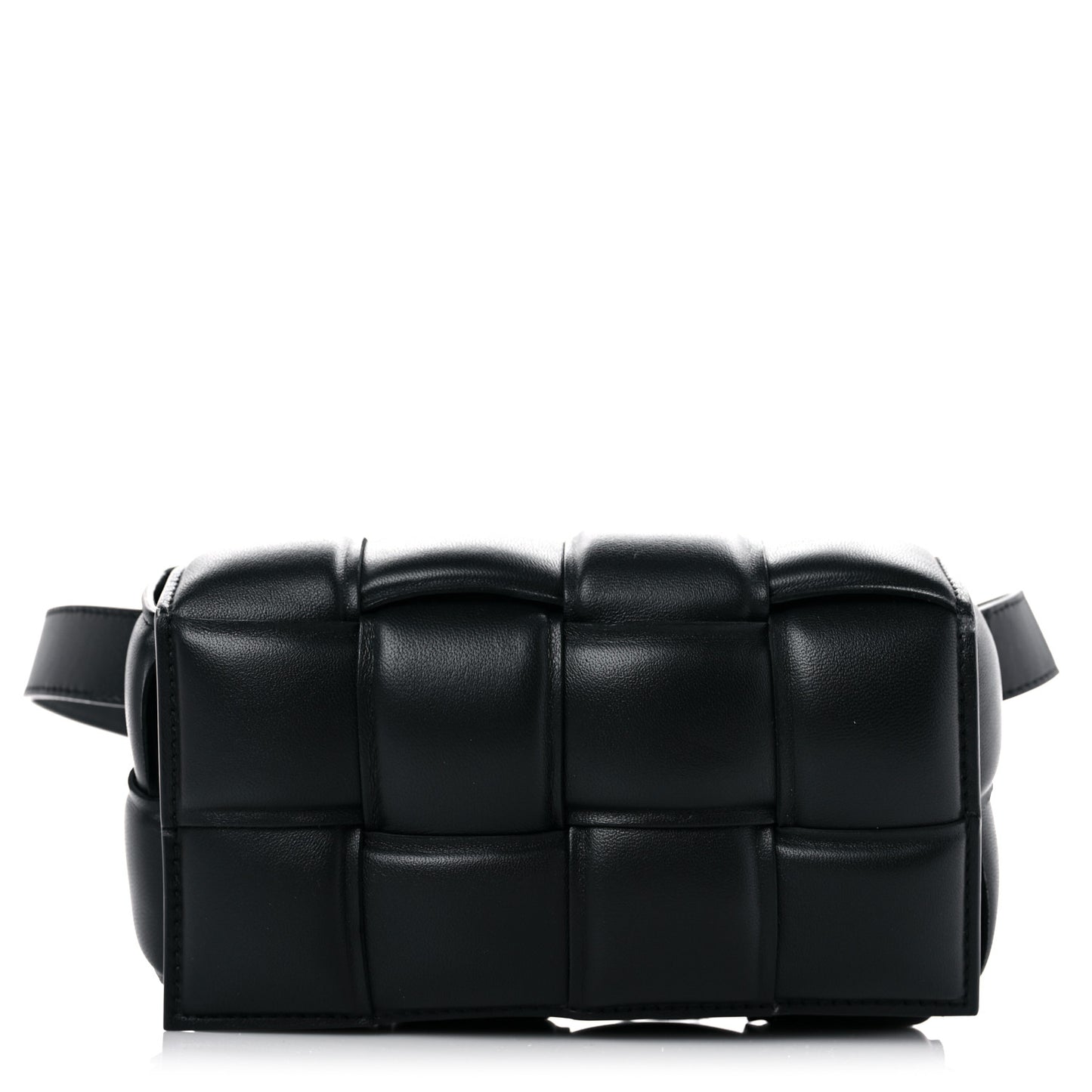 Nappa Maxi Intrecciato Padded The Belt Cassette Bag Black