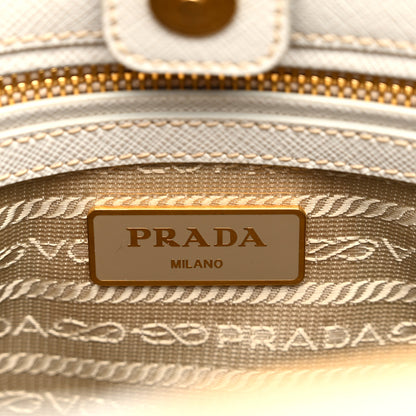 Prada Saffiano Medium Galleria Double Zip Tote Talco 7 of 15