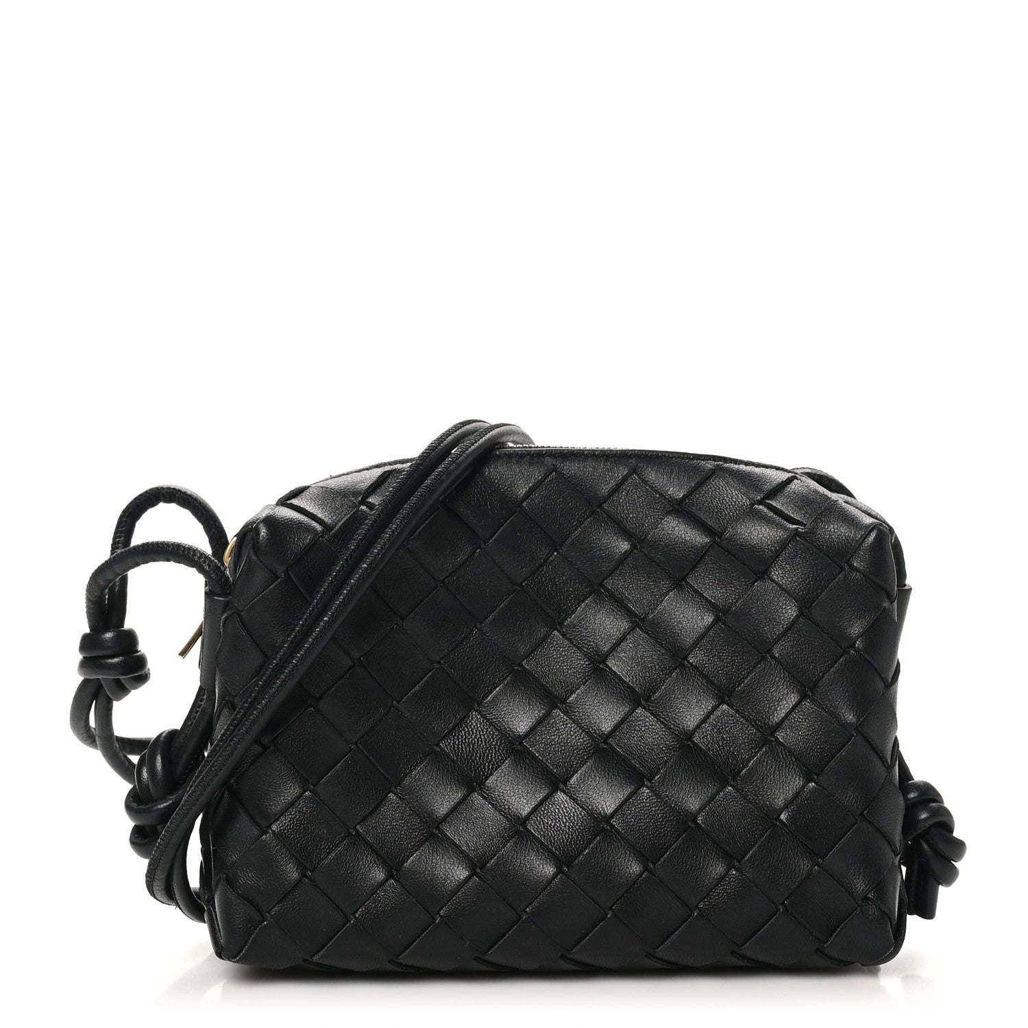 Bottega Veneta Nappa Intrecciato Mini Loop Camera Bag Black 1 of 10