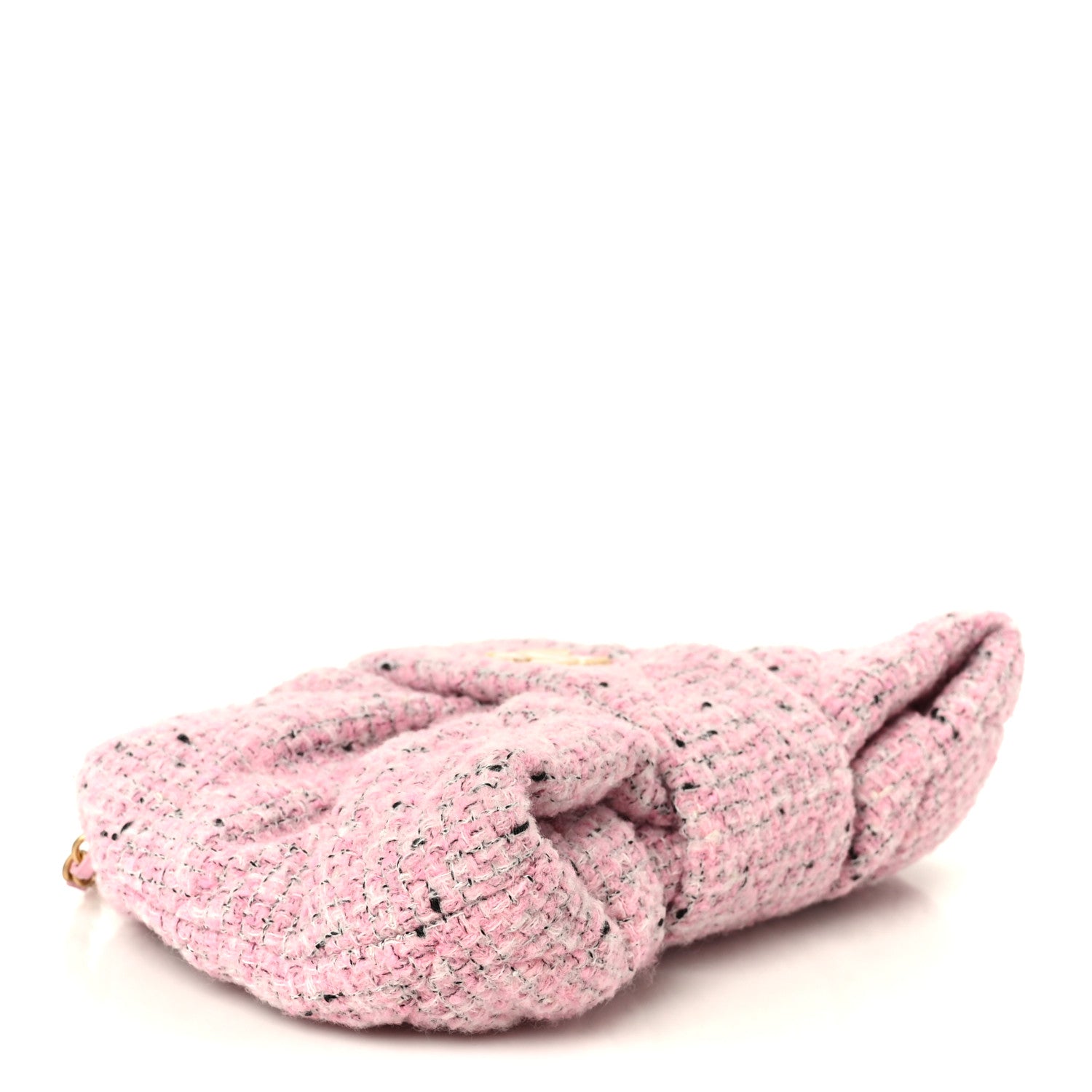 Chanel Tweed Quilted Mini Bow Bag Pink Black Ecru 4 of 11