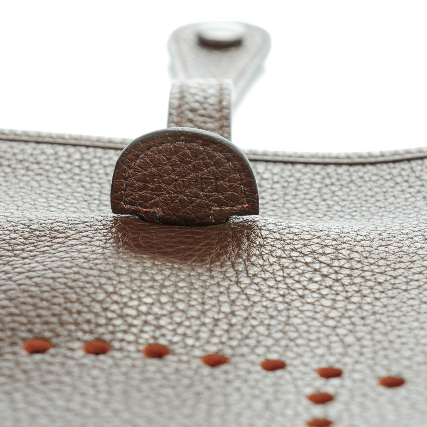 Hermes Taurillon Clemence Evelyne III PM Cafe 8 of 8