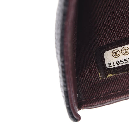 Chanel Caviar Quilted Compact French Flap Wallet Black 6 of 6