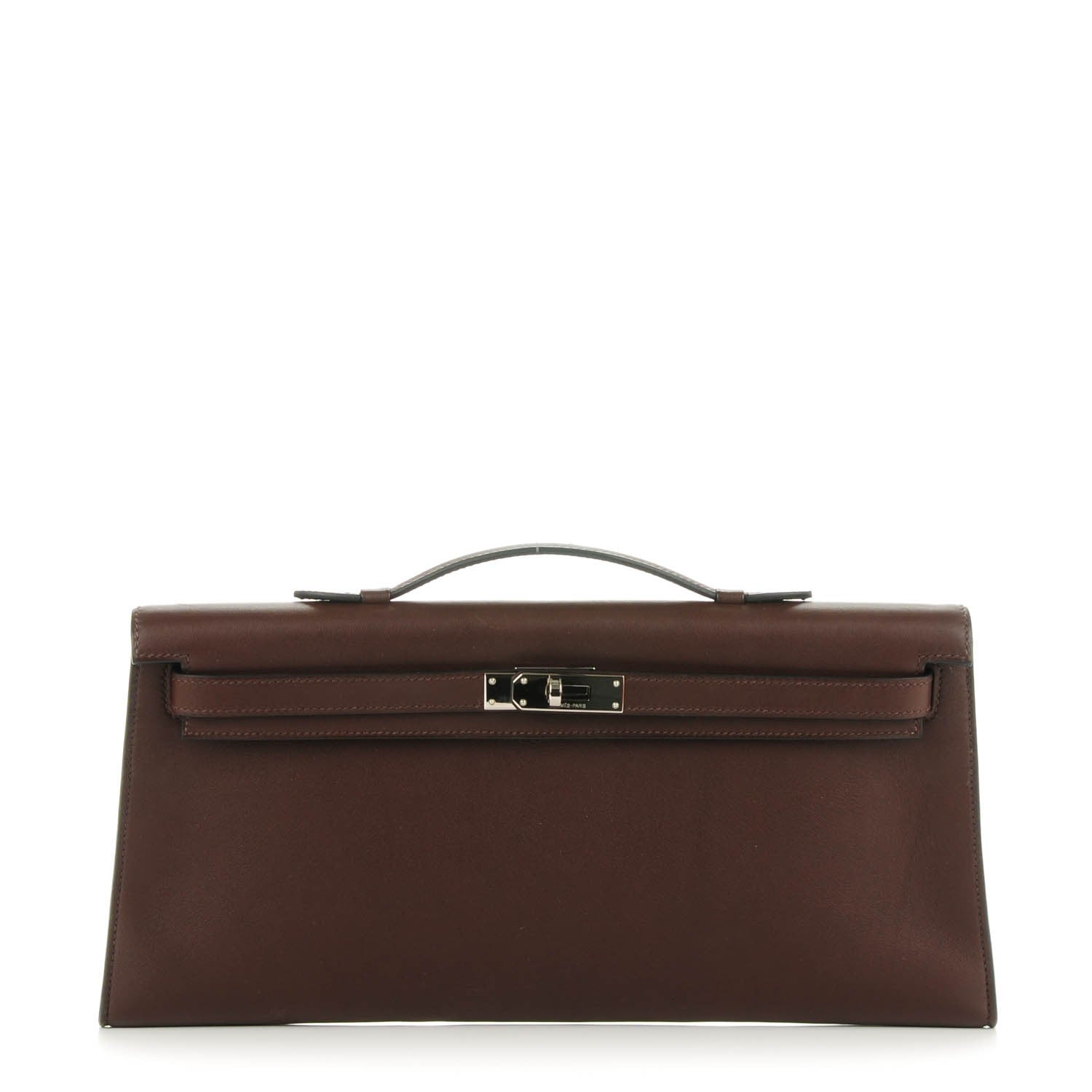 Hermes Swift Kelly Longue Pochette Chocolate 1 of 12