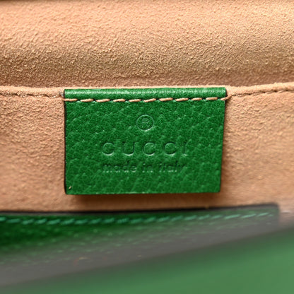 Gucci GG Supreme Monogram Flora Web Small Ophidia Chain Shoulder Bag Green 7 of 9