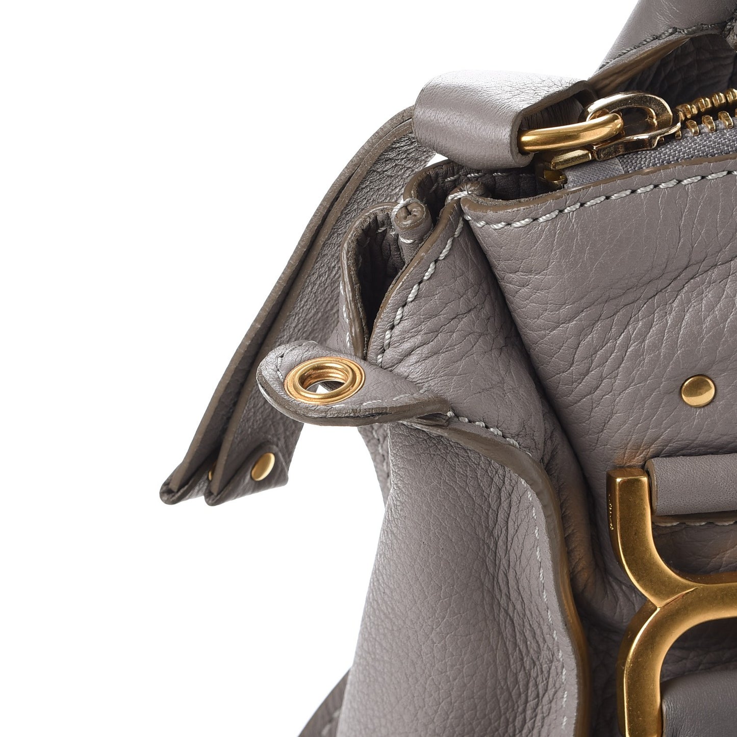 Calfskin Medium Marcie Satchel Cashmere Grey