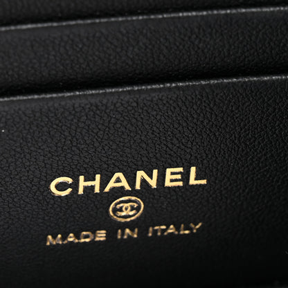Chanel Shiny Calfskin Quilted Pick Me Up Vanity Case Black 6 of 13
