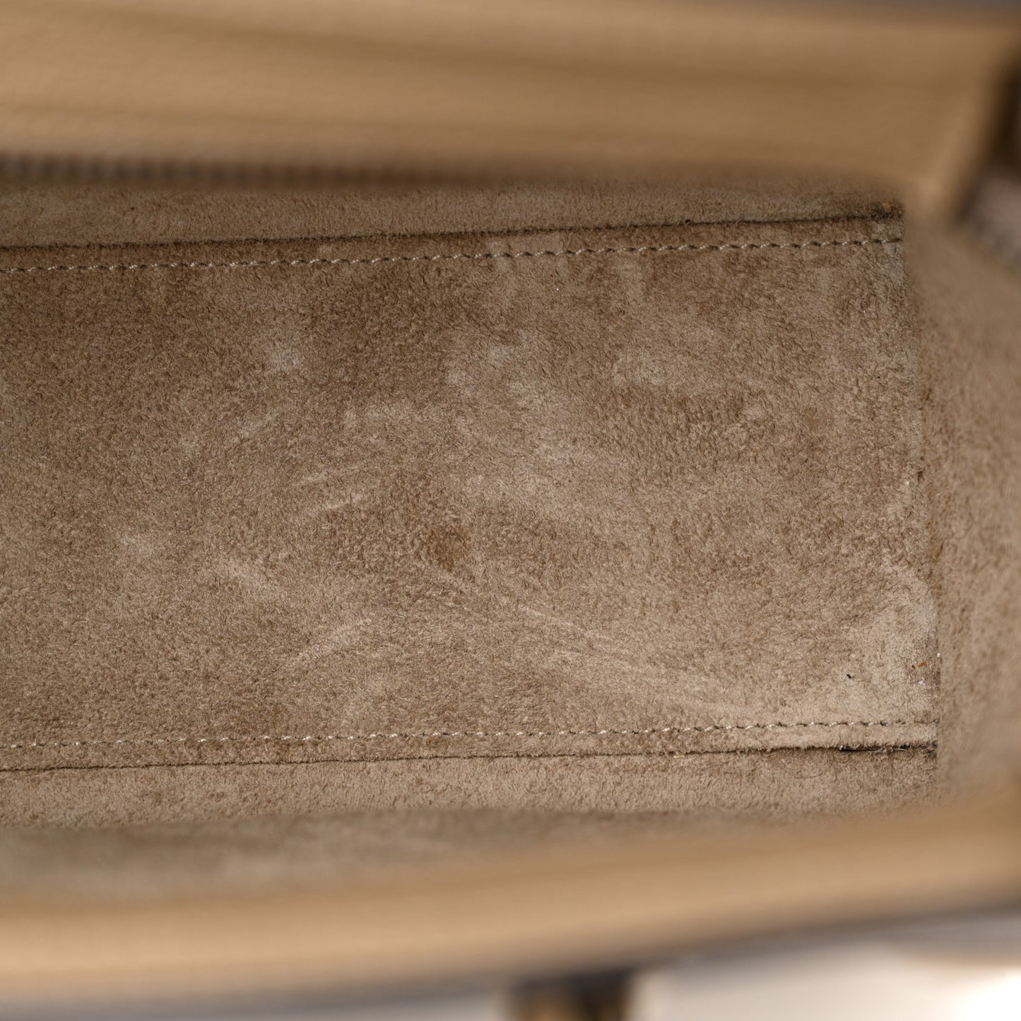 Drummed Calfskin Nano Luggage Dune