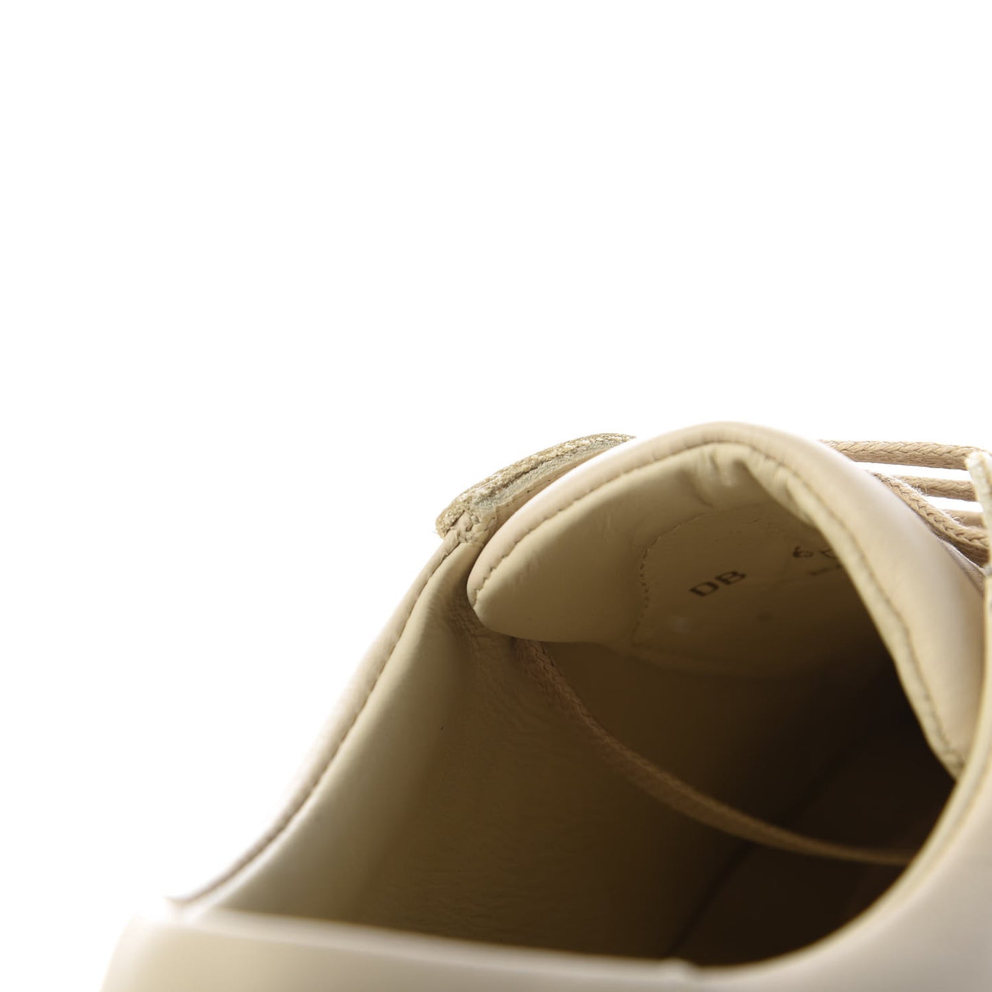 Calfskin Andy Low Top Sneakers 36 Dark Coquille