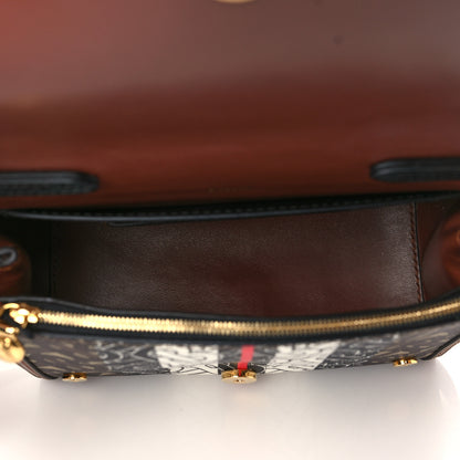 Burberry E-Canvas Monogram Stripe Hackberry Crossbody Bag Bridle Brown 5 of 6