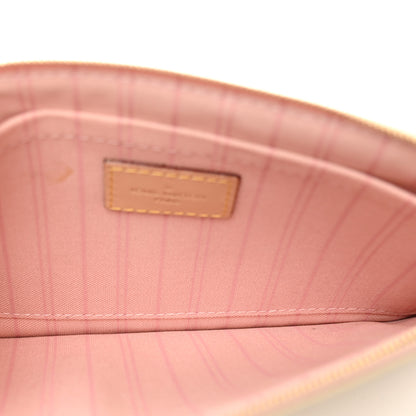 Louis Vuitton Damier Azur Neverfull MM GM Pochette Rose Ballerine 7 of 9