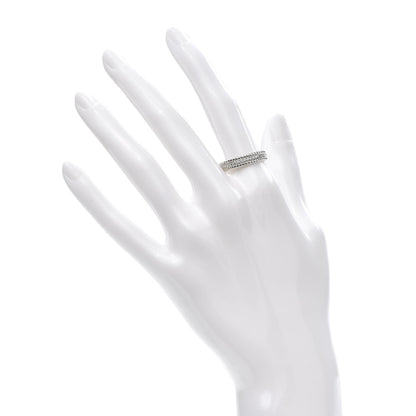 Tiffany Platinum Diamond Schlumberger Rope Two-Row Ring 56 7.5 2 of 6