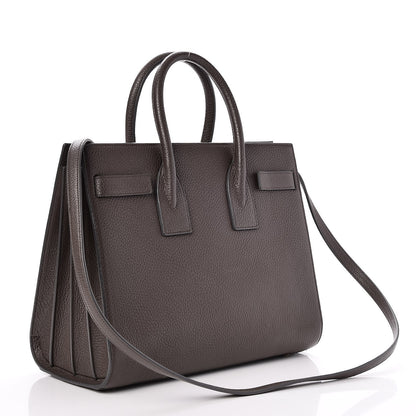 Saint Laurent Grained Calfskin Small Sac De Jour Earth 4 of 8