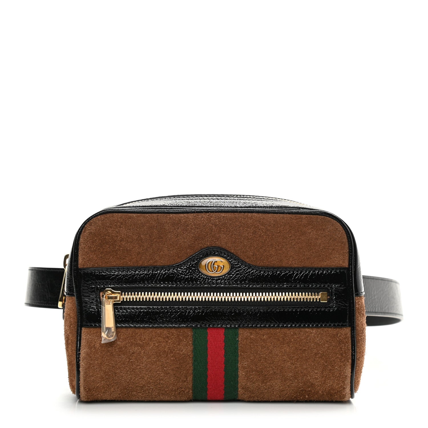 Gucci Suede Small Ophidia Belt Bag 95 38 Brown 1 of 14