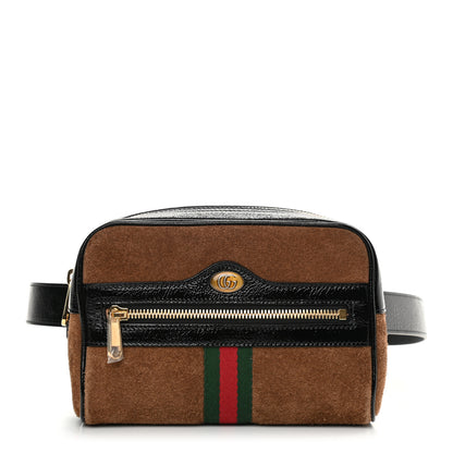 Gucci Suede Small Ophidia Belt Bag 95 38 Brown 1 of 14