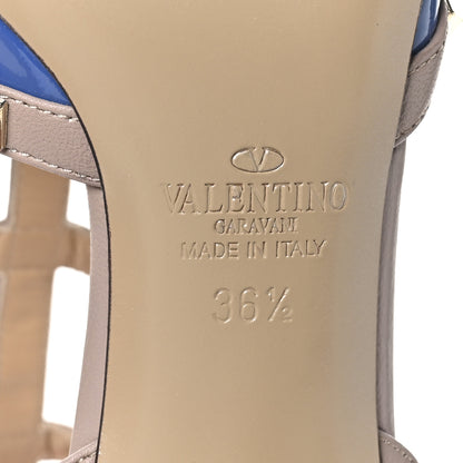 Valentino Garavani Patent Rockstud Ankle Strap 65mm Pumps 36.5 Indaco Poudre 8 of 9