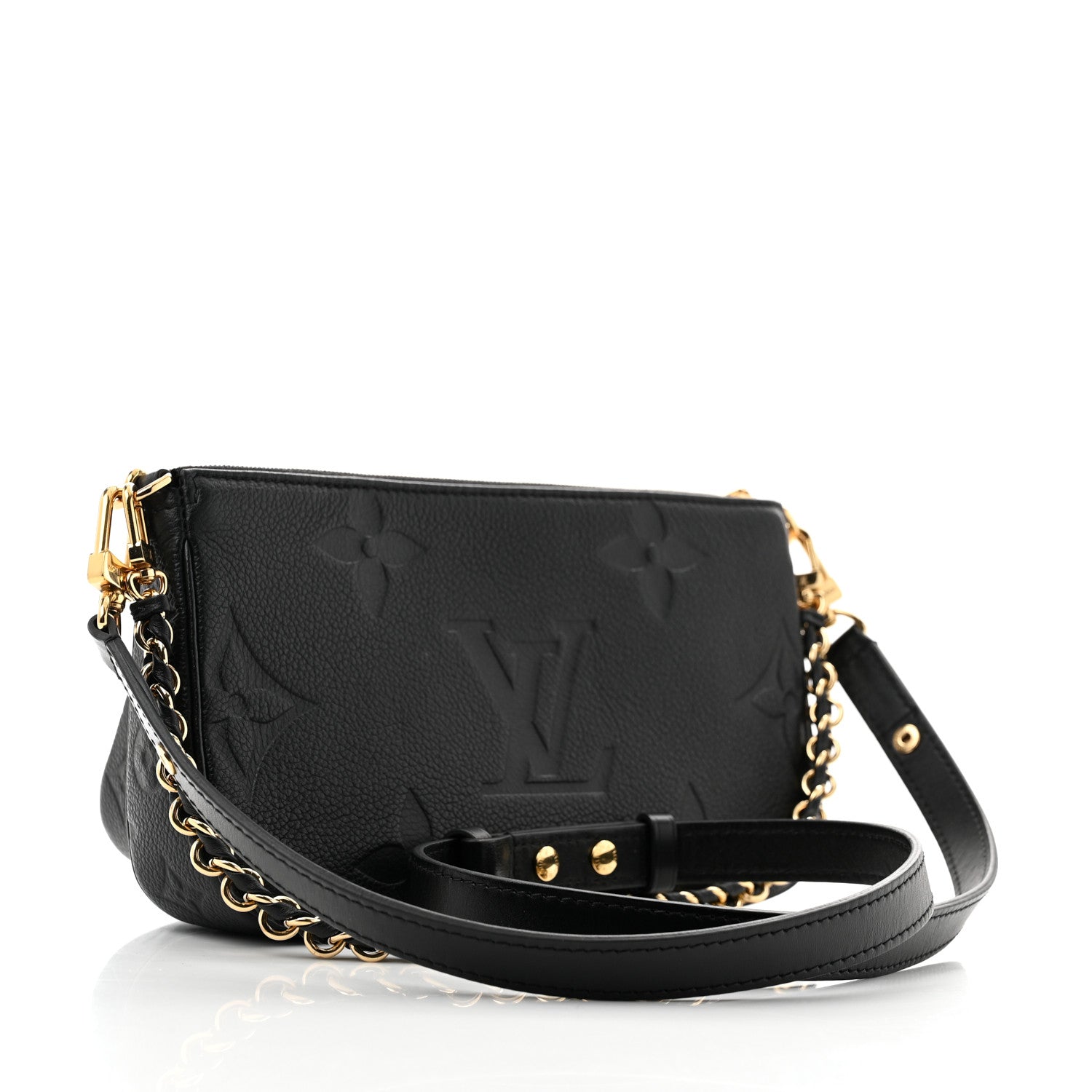 Louis Vuitton Empreinte Monogram Giant Multi Pochette Accessories Black 2 of 12