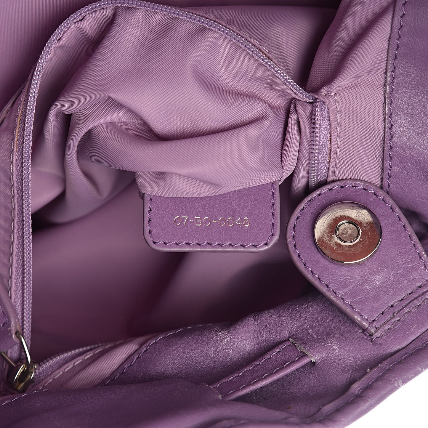 Nylon Cannage Tote Purple