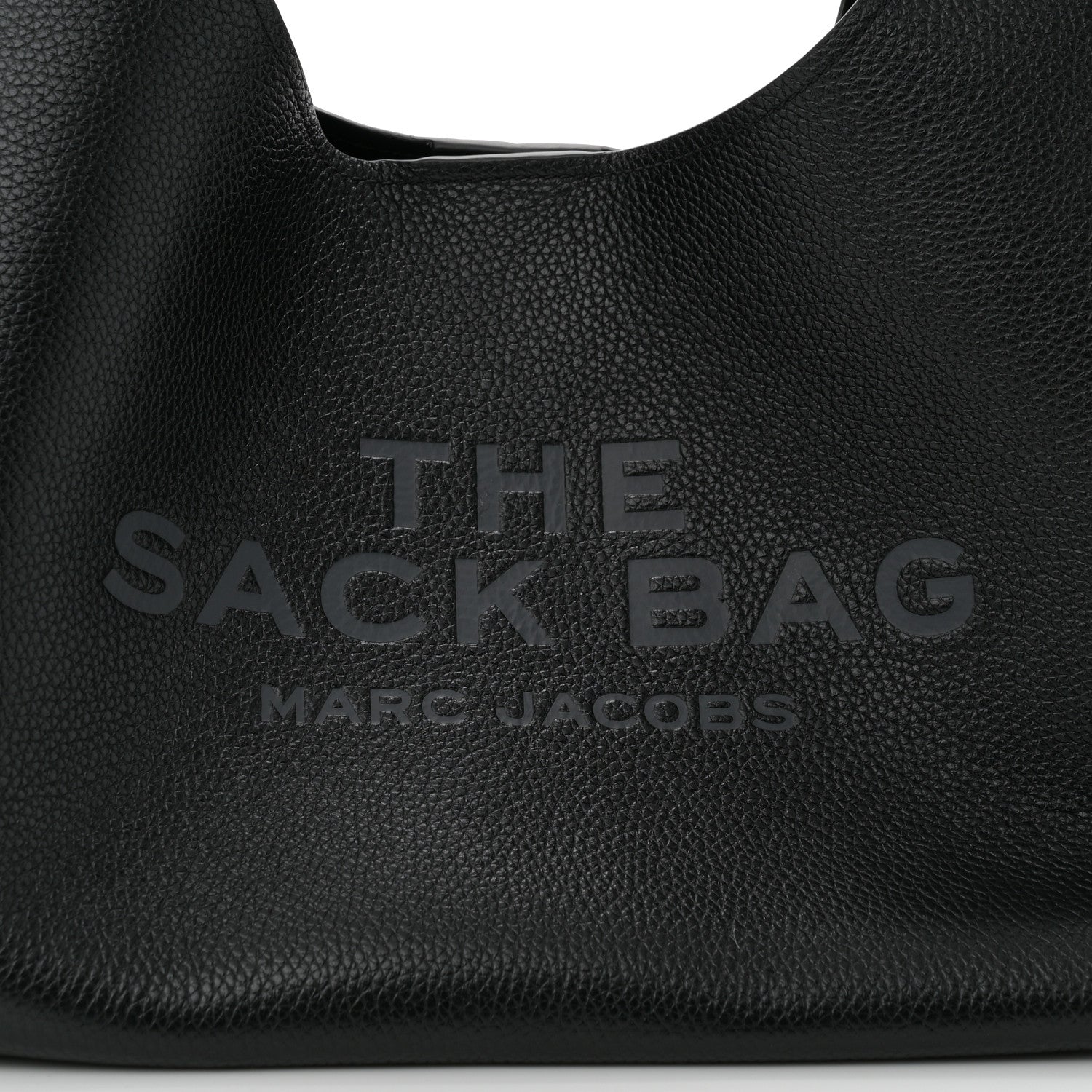 Marc Jacobs Grained Calfskin Medium The Sack Bag Black 8 of 10