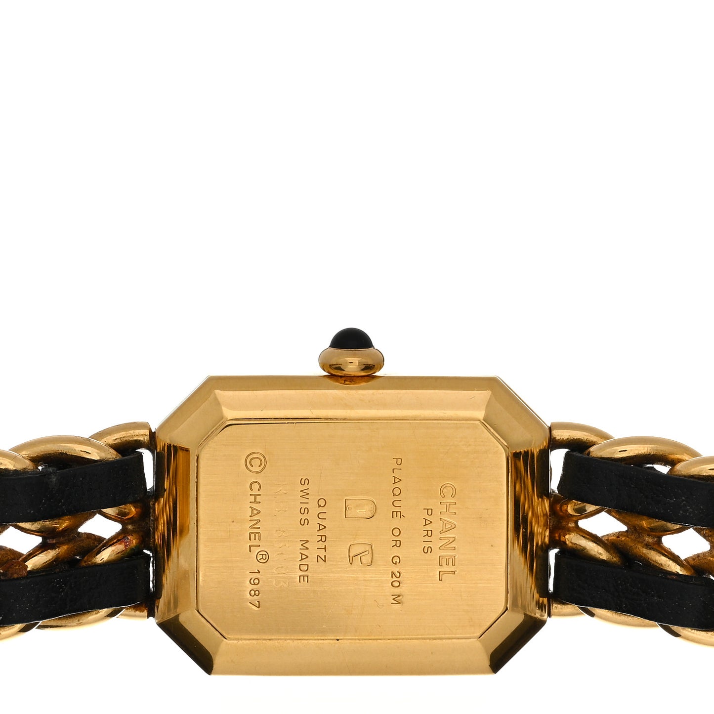 Stainless Steel Lambskin 20mm Chain Premiere Quartz Watch Gold M