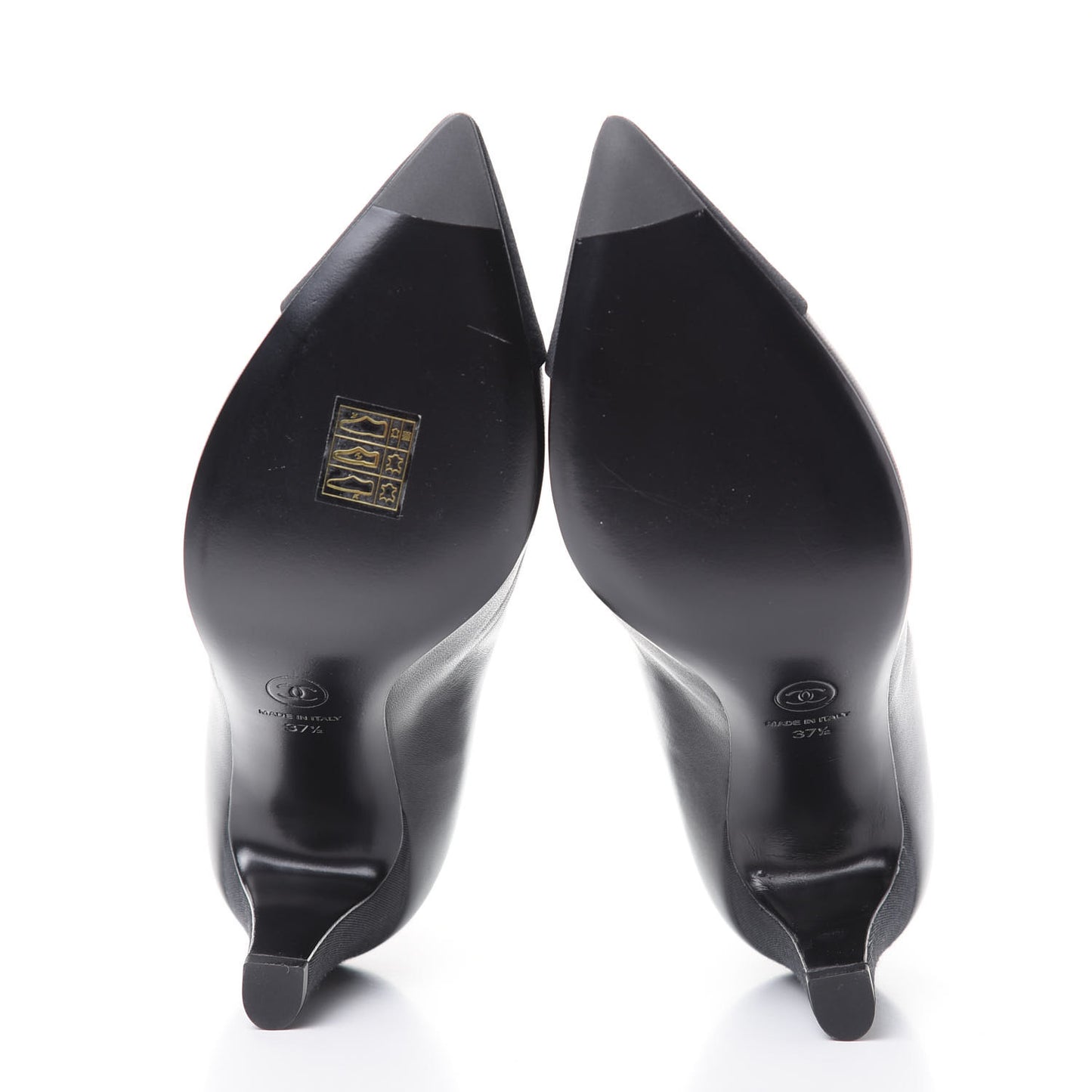 Lambskin Grosgrain Cap Toe Short Ankle Boots 37.5 Black