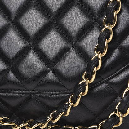 Chanel Lambskin Quilted Jumbo Single Flap Black 13 of 14