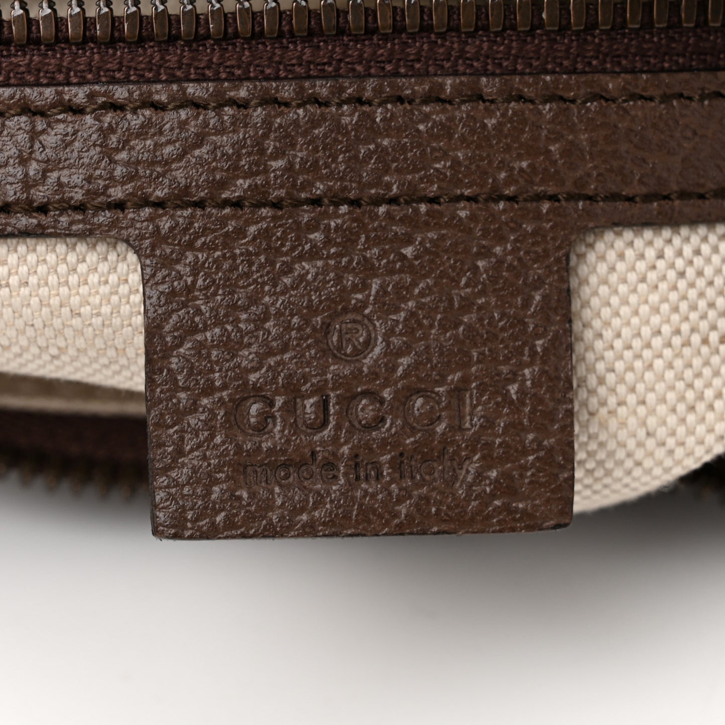 GG Supreme Monogram Web Small Ophidia Half Moon Hobo Brown