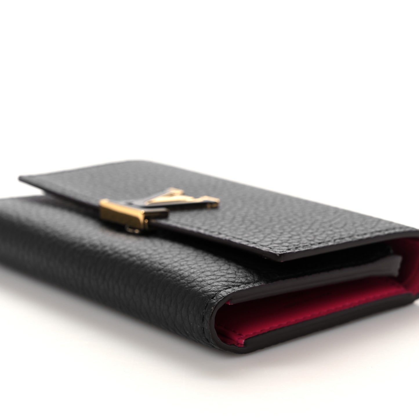 Taurillon Capucines Compact Wallet Black
