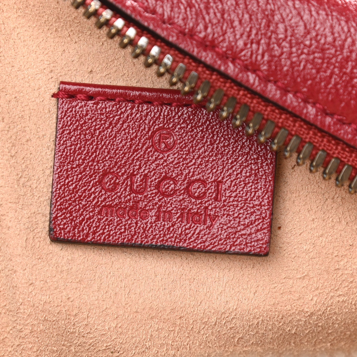 Gucci Glazed Calfskin Matelasse Heart Mini GG Marmont Round Shoulder Bag Romantic Cerise 6 of 11