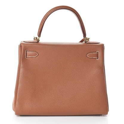 Hermes Togo Kelly Retourne 28 Gold 3 of 34