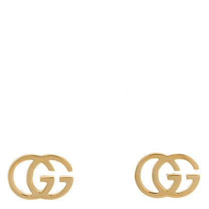 Gucci 18K Yellow Gold GG Tissue Stud Earrings 1 of 5