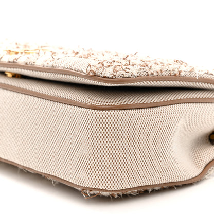 Burberry Lambskin Needle Punch Quilted Check Small Lola Bag Natural 9 of 9