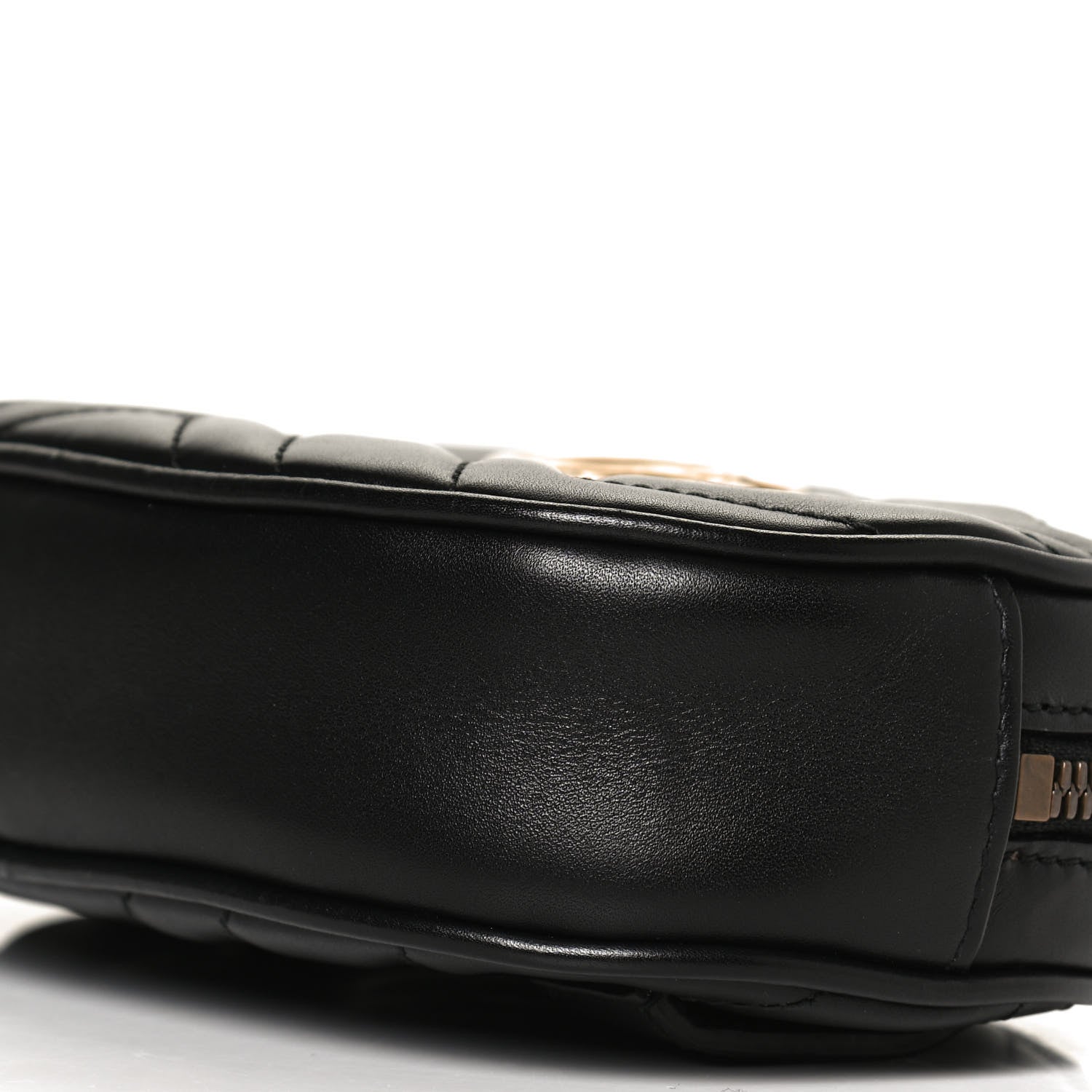 Gucci Calfskin Matelasse GG Marmont Belt Bag 95 38 Black 11 of 12
