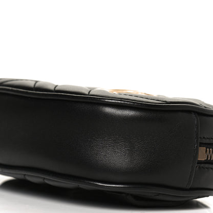 Gucci Calfskin Matelasse GG Marmont Belt Bag 95 38 Black 11 of 12
