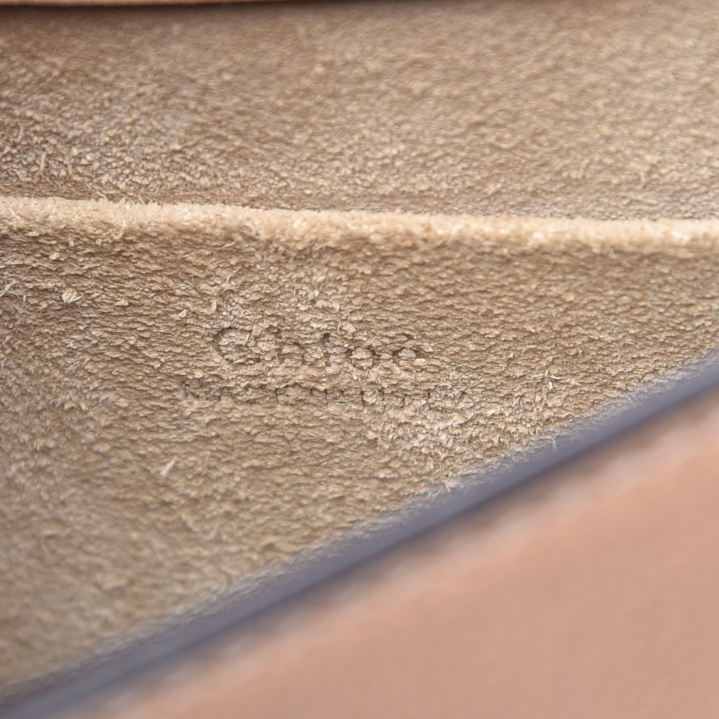 Calfskin Suede Small Nile Bracelet Bag Biscotti Beige