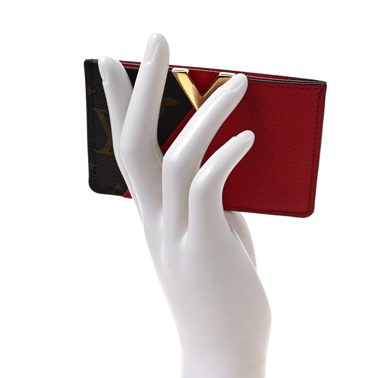 Calfskin Monogram Kimono Tote Card Holder Cherry