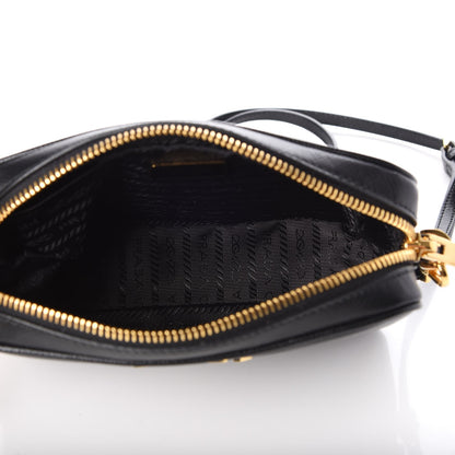 Prada Saffiano Small Camera Crossbody Bag Black 5 of 8
