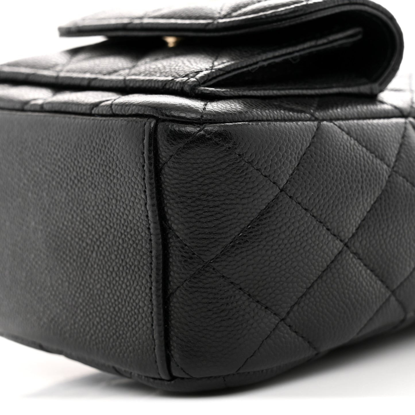 Caviar Quilted CC Mini Classic Backpack Black