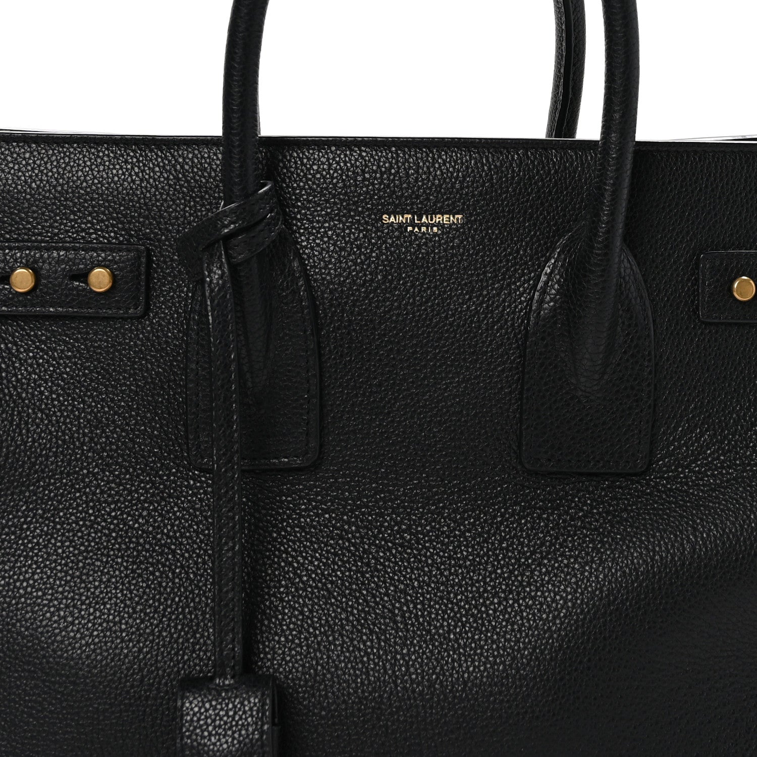 Saint Laurent Grained Calfskin Small Supple Sac De Jour Black 10 of 12