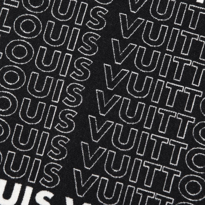 Louis Vuitton Wool Cashmere Scarf Black 4 of 6