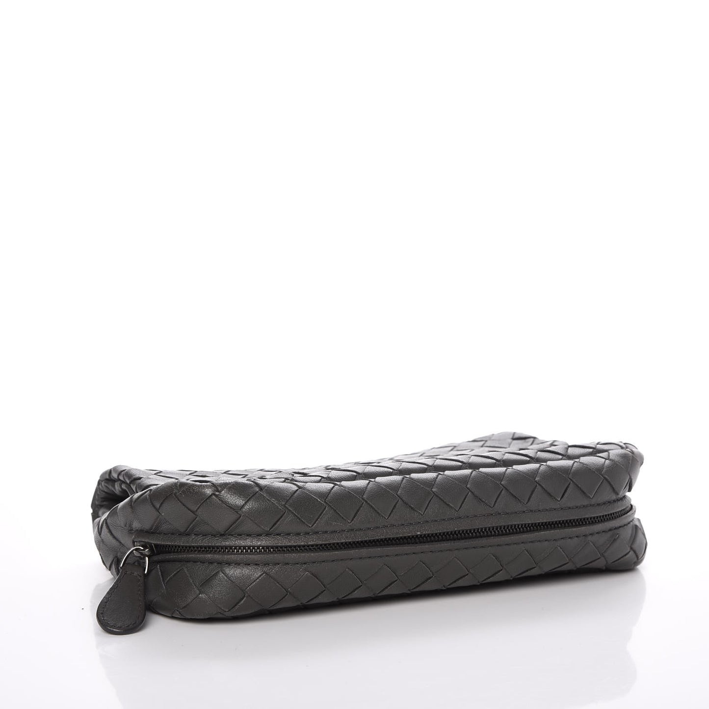 Nappa Intrecciato Mini Messenger Bag Light Grey