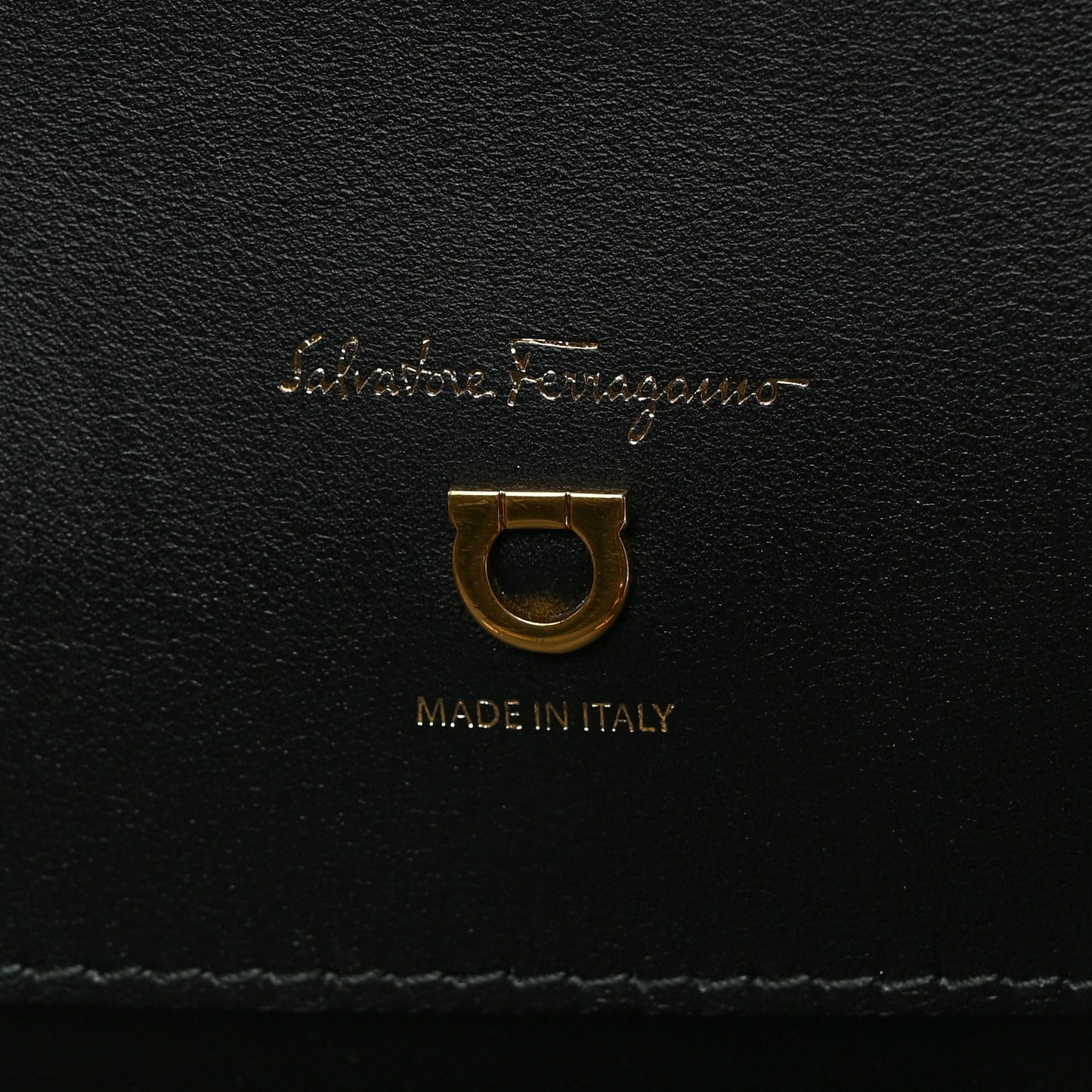 Canvas Calfskin Gancini The Studio Bag Black Beige