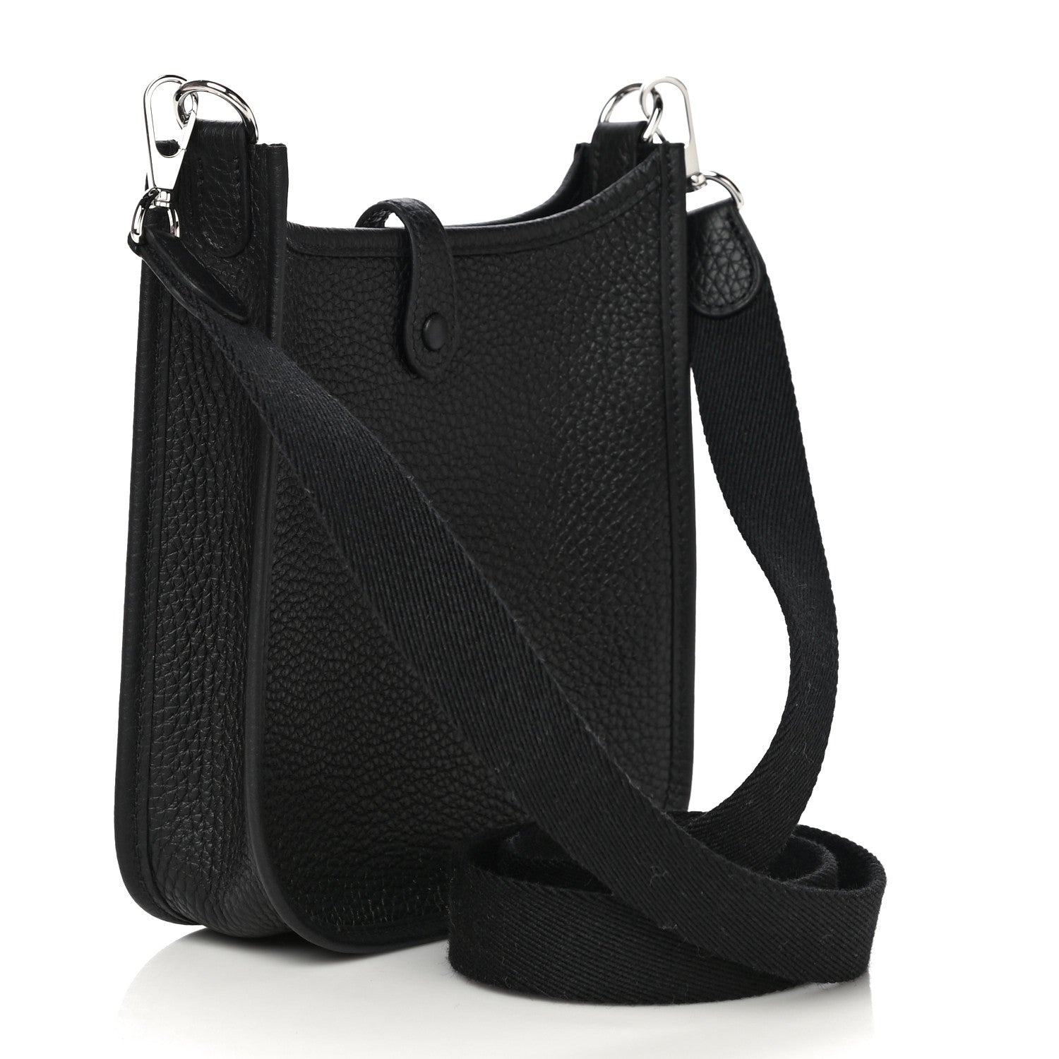 Hermes Taurillon Clemence Evelyne TPM Black 3 of 10