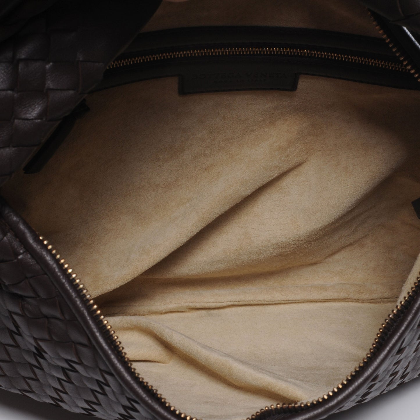 Nappa Intrecciato Medium Veneta Hobo Ebano